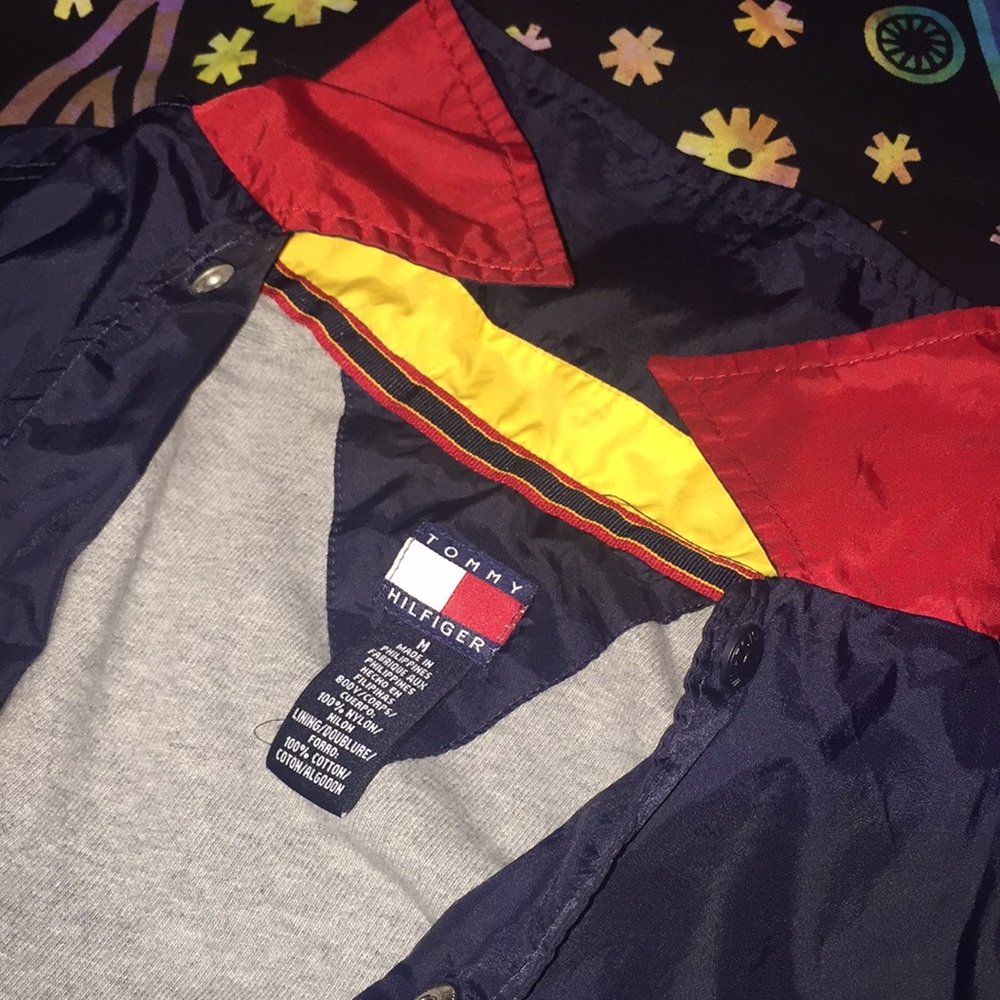 TOMMY HILFIGER windbreaker | vintage navy blue